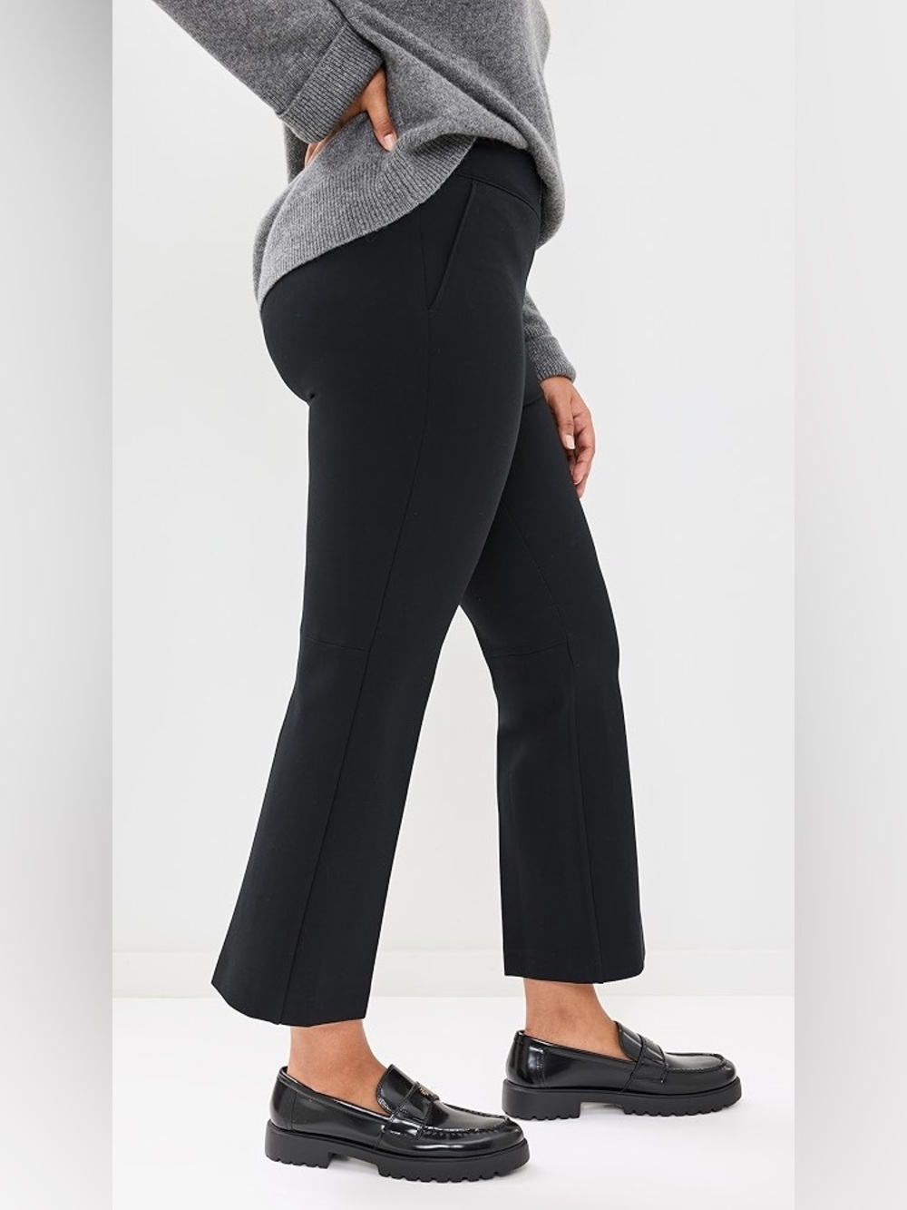 Spanx Perfect Pant Kick Flare Cropped in Black, Women’s size Large - Picture 11 of 15